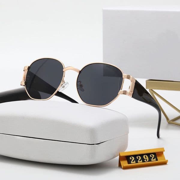 Luxury Designer Sunglasses for Women Mens Round Brand Sun Glasses Outdoor V-Shades Small Frames Fashion Classic Lady Eyeglasses Man and Woman Glasses Unisex 7 Colors