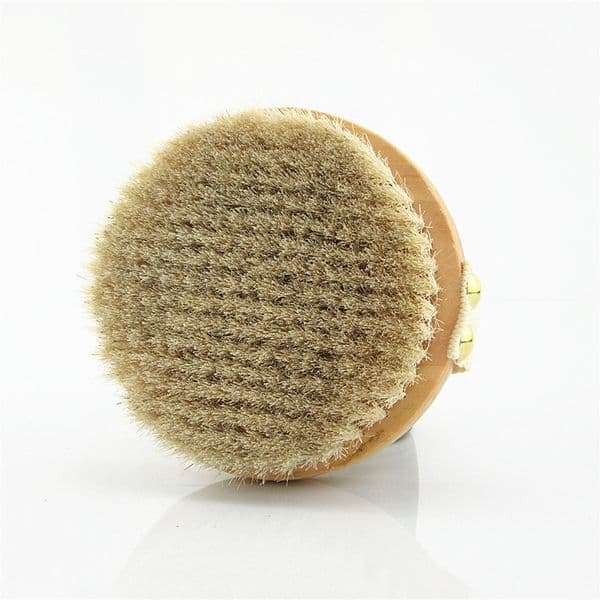 Wooden Bath Brush Body Massage Wood Exfoliation Shower Brushs Horse Hair Natural Bathroom Scrubber Cleaning Brush