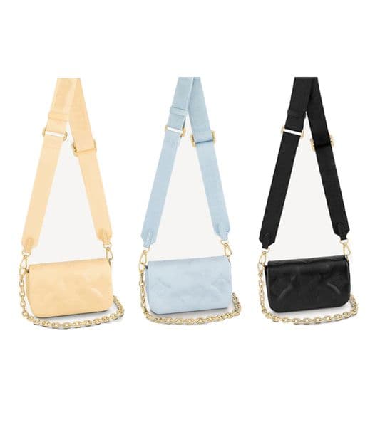 M81400 Shoulder Bags WALLET ON STRAP BUBBLEGRAM ColorsWomen Designer Crossbody Bag Fashion Cross Body Bags Quilted Mini Handbag Chain Round Luxury Purse