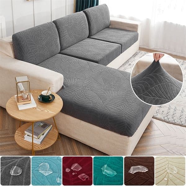 Water Proof Sofa Seat Cushion Cover Furniture Protector High Quality for Pets Kids Stretch Washable Removable Slipcover 220615