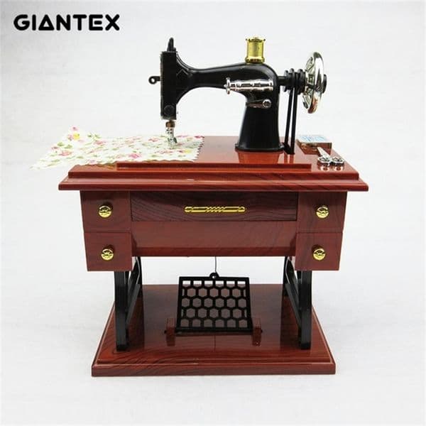 Sewing Machine Music Box Home Decoration Valentines Day Gift for Girlfriend Caja Musical Boite A Musique Muziekdoosje Pozytywka 210319