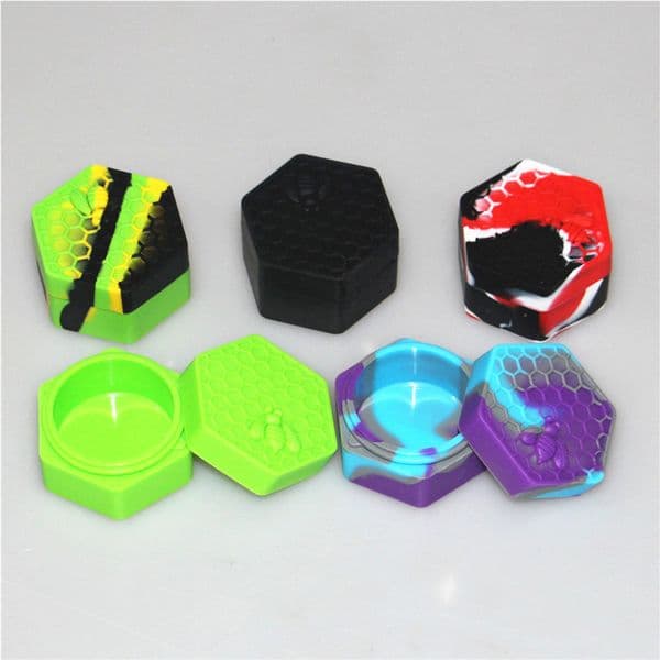 26ML FDA Food Grade Silicone Box Wax Container Non-stick Jars Container Honeybee Silicone Case