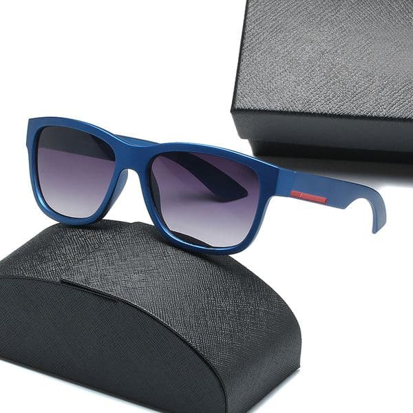 Luxury Oval Sunglasses for Women Designer Sunglass Summer P Shades Polarized Eyeglasses Blue Vintage Oversized Sun glasses of Women Male Sunglasse Oculos De Sol