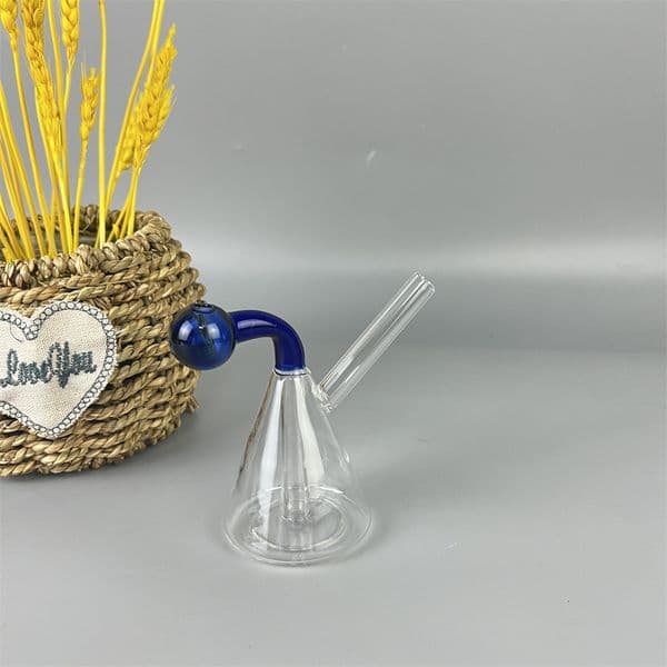 2026 New Freezable Bong Mini With Percolator Oil Burner Simples Glass Smoking Pipe Handmade Wholesale China Free Shipping