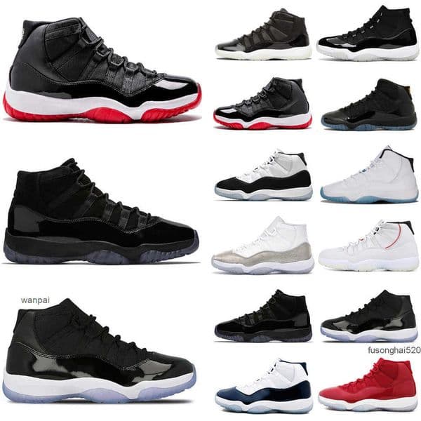 11 11s Basketball Shoes Mens Womens Prom Night Space Bred High Jam PRM Heiress Concord metallic sliver Gamma Cap and G