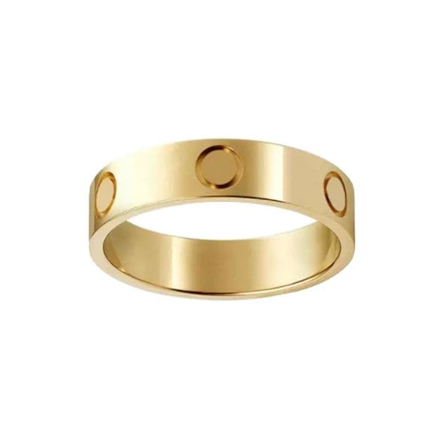 Wedding Rings Titanium steel silver love ring men and women rose gold jewelry for lovers couple rings gift size 5-11 Width 4-6mm