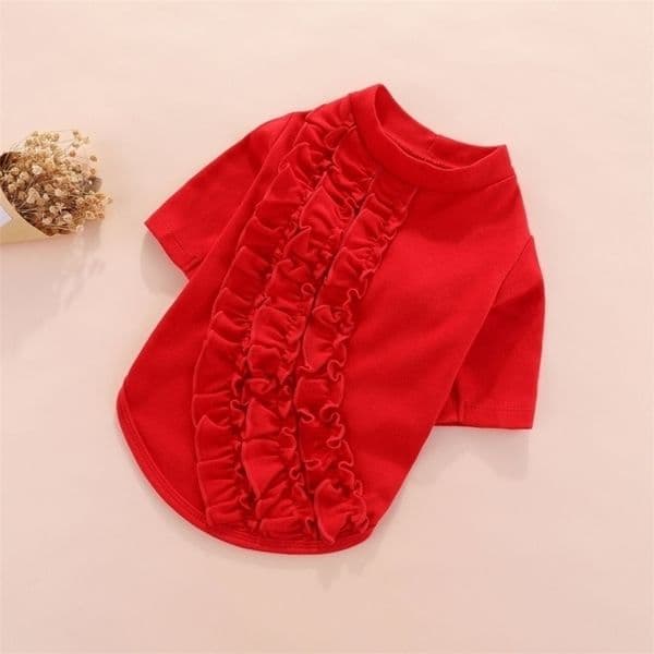 Cotton Dog T-shirt Spring Autumn Summer Dog Clothes Tee Shirt Hoodies Poodle Bichon Pomeranian Schnauzer Clothing Pajamas Coat 210401