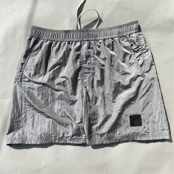 Metal Nylon Dyed Shorts Outdoor Casual Men Pants Beach Swim Shorts Black red Grey Blue Size M-XXL