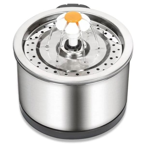 Stainless Steel Cat Water Feeders Fountain 2.5L USB Pet Dog Drinking Bowl Automatic Dispenser Super Quiet Drinker Feeder Filter 220323