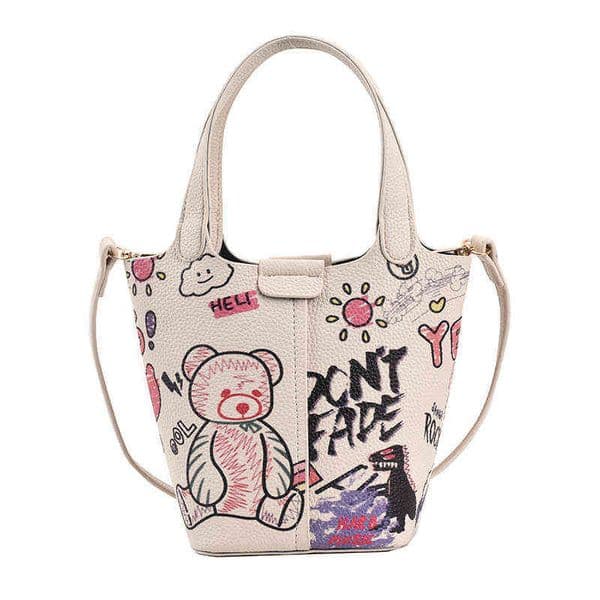 Graffiti Handbags for Women's Bag 2022 Trend Luxury Bag Small Tote Bags for Women Ladies Hand Bags Side Bags for Women G220517
