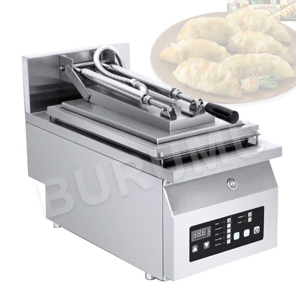 Fried Dumpling Machine Commercial Electric Thermal Single Head Double Head Desktop Automatic Frying Equipment Potsticker 3000W