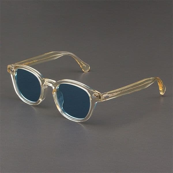 Johnny Depp Sunglasses Man Lemtosh Polarized Sun Glasses Woman Vintage Yellow Acetate Frame Night Vision Goggles 220617