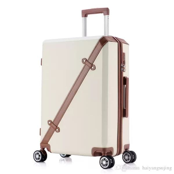 toolcase 20 24 Inch Rolling Luggage Business Travel sports 4 Wheels Suitcases Bag Waterproof High Quality Retro Trolley Case Large capacity