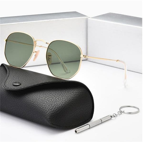 2022 New Classic Polarized Sunglasses Women Designer Brand Alloy Metal Polaroid HD Tempered Glass Lens Retro Glasses Sun Glasses UV400