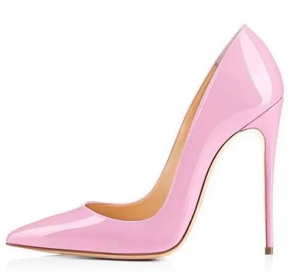 2023 heels women dress shoes high black White nude soft pink yellow green gradient patent leather suede womens sexy party wedding red bottoms