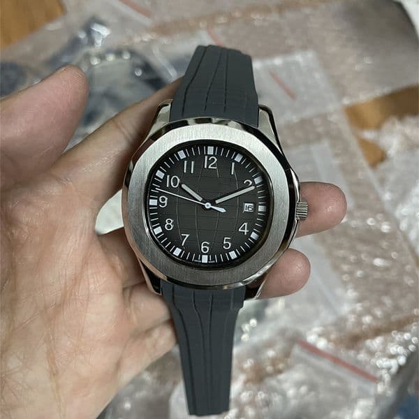 Hot sale sport watch for man Mechanical Automatic top sell watches Stainless steel rubber bracelet wrist watch p06