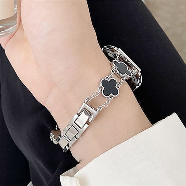 Adjustable Stainless Steel Smartwatch Band straps Series 7 6 5 Bling Diamond for iwatch 45mm SE