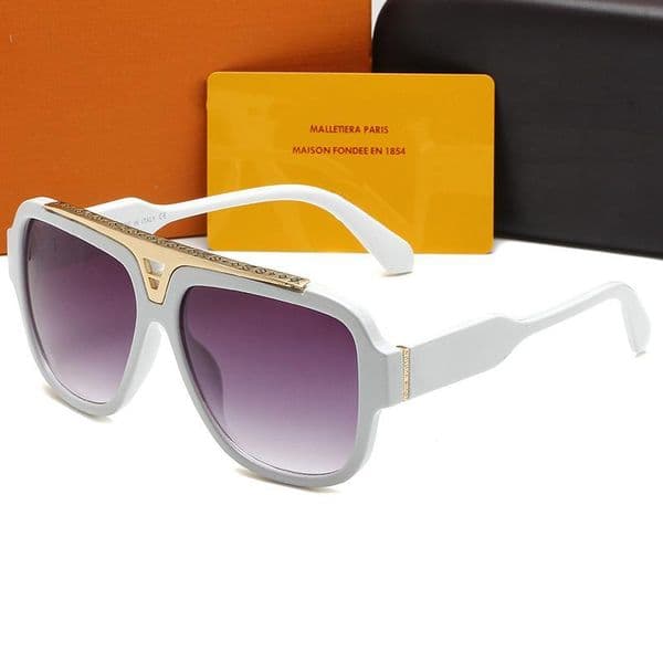 White Designer Sunglasses for Women Mens Sunglass Square V Sun Glasses South Side Candy Women Men Retro Eyewear Man Shades UV400 Eyeglasses occhiali lentes de sol