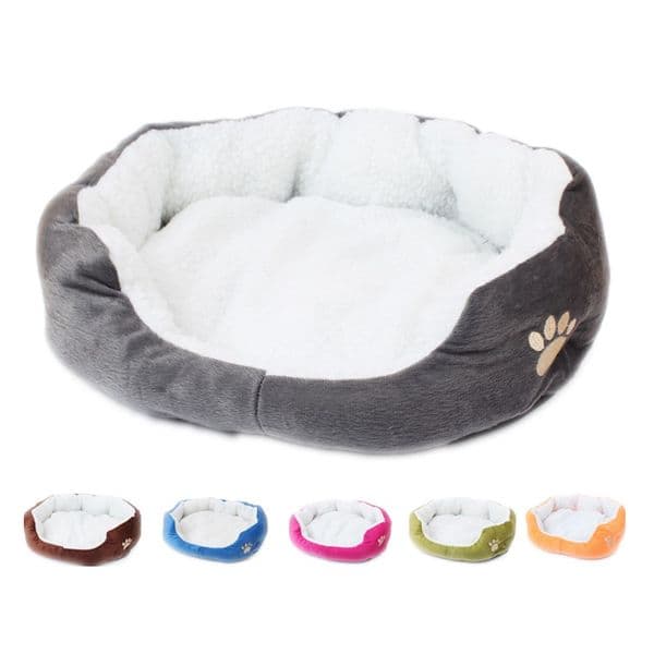 Dog Beds for Small Medium Dogs Warm Fleece Dog Bed Round Pet Lounger Cushion Dogs Cat Winter Dog Kennel Puppy Mat Pet Bed 201124