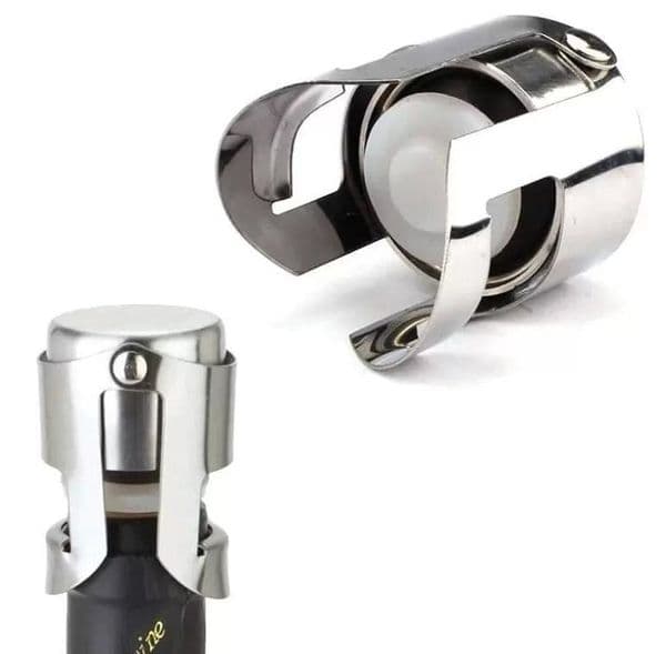 Portable Stainless Steel stopper Vacuum Sealed Wine Champagne Bottle Stopper Cap FY5385 0726