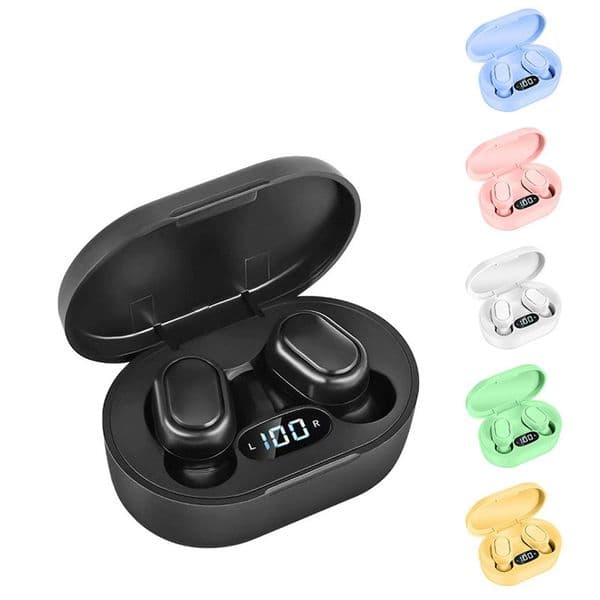 E7S TWS Wireless Blutooth 5.0 Headphones Earphones IPX4 Waterproof Headset HiFi 3D Stereo Sound Music In-ear Earbuds For Android IOS DHL