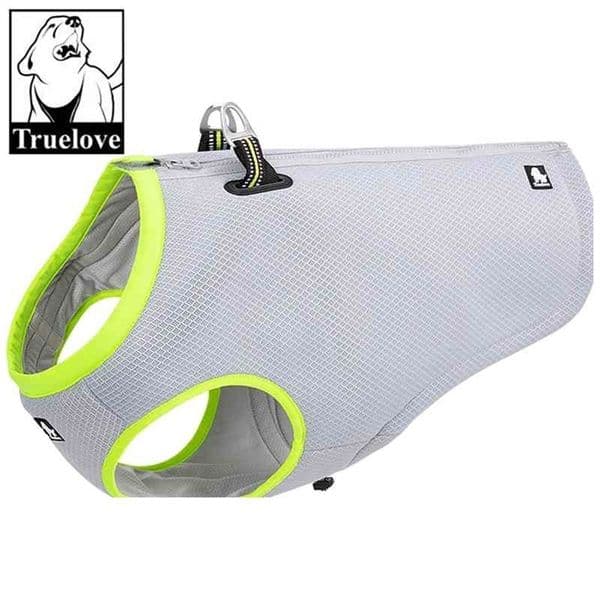Truelove Dog Cooling Vest Dog Harness Cooler Jacket with Adjustable Zipper for Outdoor Hunting Training and Camping 210401