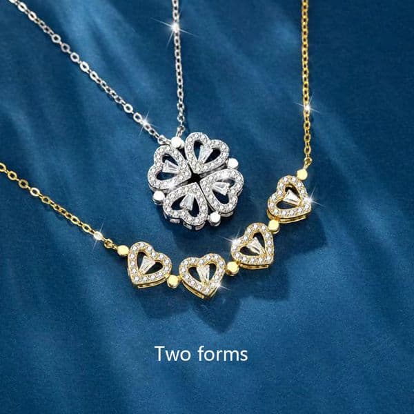 Pendant Necklaces Designers necklace luxurys Four Leaf Clover pendant necklace with diamonds necklaces fashion temperament versatile jewelry Valentines Day