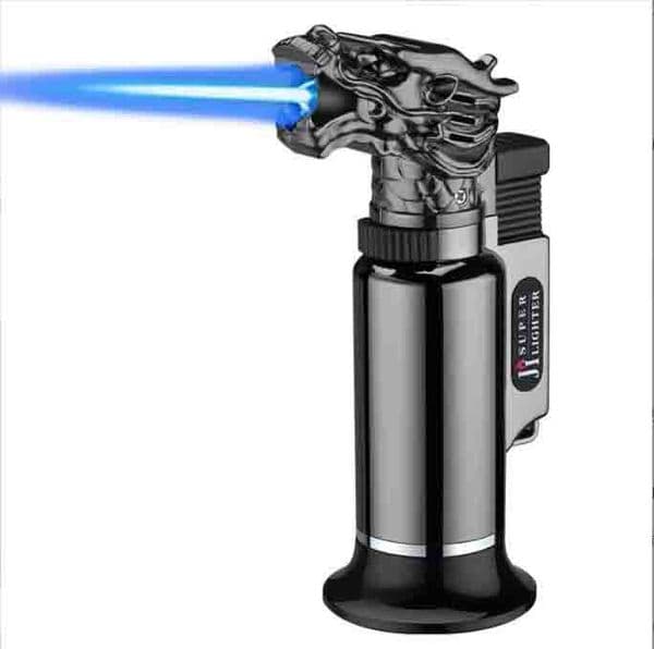 Dragon Refillable Butane Torch Lighter Windproof Jet Flames Kitchen Brulee Micro Lighters Ignizer Tools Accessories No Gas
