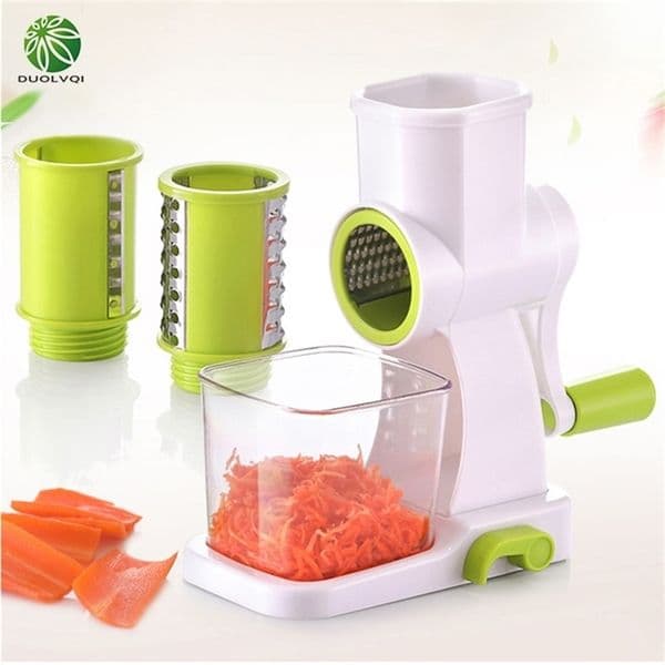 Duolvqi Manual Vegetable Cutter Multifunction Potato Carrot Cucumber Slicer Cheese Grater Chopper Kitchen Accessories Practical 210319