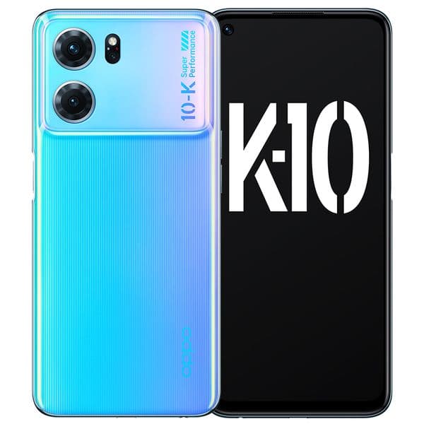 Original Oppo K10 5G Mobile Phone 12GB RAM 256GB ROM MTK Dimensity 8000 Max Android 6.59" 120Hz LCD Full Screen 64.0MP AF FF NFC 5000mAh Face ID Fingerprint Smart Cellphone