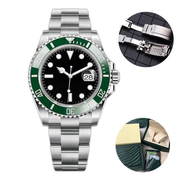 Mens Watch 2813 movement watches automatic mechanical ceramics watches 904L Steel strap waterproof wristwatches sapphire glass luminous Casual watchs
