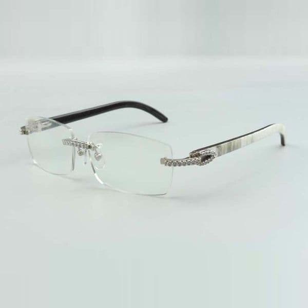 endlesses diamond buffs sunglasses frames 3524012 with white buffalo horn legs and 56mm lens