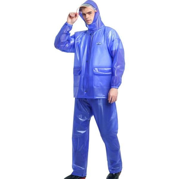 Women Men Raincoat for Cycling Outdoor Motorcycle Tourism Hiking Adult Transparent Split Waterproof Rain Jacket and Pants Sets 220427