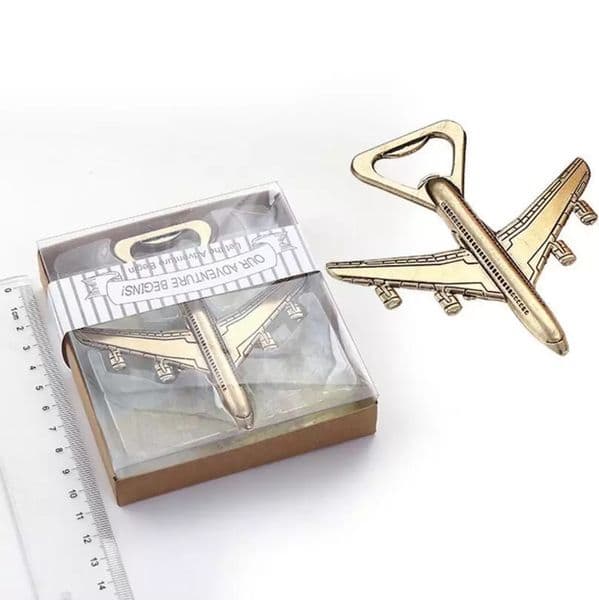 Airplane bottle 2 styles plane shaped beer opener for Wedding guests' favor gift giveaways