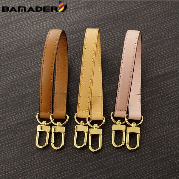 BAMADER Handle Strap For Handbags Genuine Leather Short Shoulder Bag Strap NEONOE Bucket Bag Accessories Obag Handle Hand Straps 220505