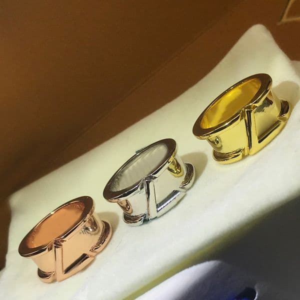 Designer Fashion Ring Top Quality Jewelry for Man Women Classic Luxury Ring Personality Accessories Gold Silver Rose 5 Styles Optional