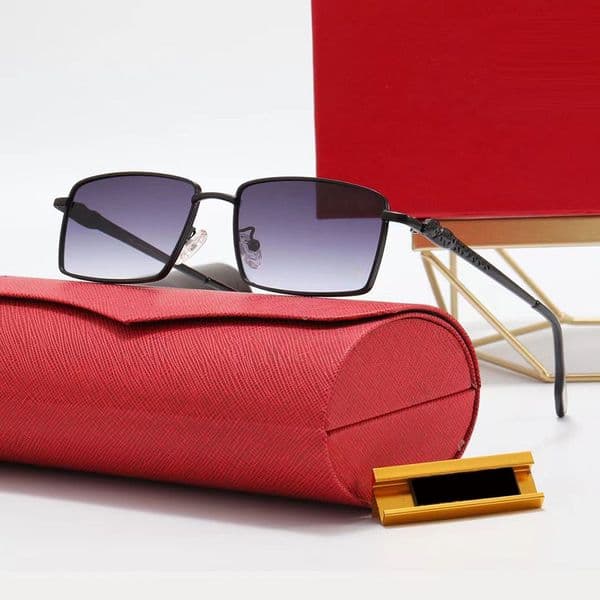 Mens Sunglasses Designer Woman Polarized Men Sunglass Sport Rectangle Unique Panther Metal Fashion Eyeglass Luxury Brand Carti Glasses Driving Beach Eyeglasses