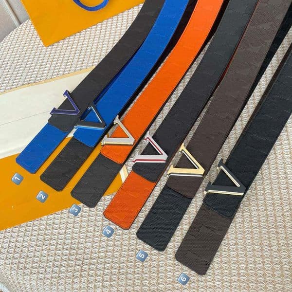 A Reversible Belt Luxury Designer Classic Genuine Leather Belts for Man Woman Buckle Width 4.0cm 6 Options with Box Top Quality