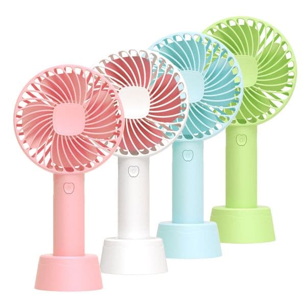 2022 Rechargeable Mini Fan Hand Held Party Favor 1200mAh USB Office Outdoor Household Desktop Pocket Portable Travel Electrical Appliances Air Cooler DHL