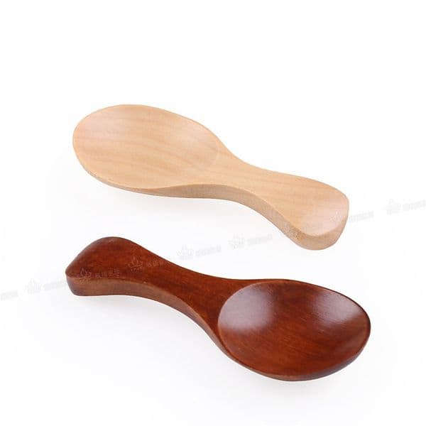 500pcs Child Milk Powder Wooden Ice Cream Milkshake Mini Sugar Spoon Salt Wood Spoons Cooking Tools Kitchen Gadgets