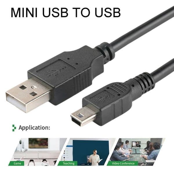 Mini USB 2.0 Cable 5Pin Mini USB to USB Fast Data Charger Cables for MP3 MP4 Player Car DVR GPS Digital Camera HD Smart TV