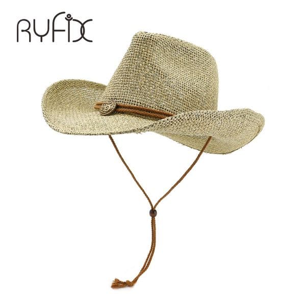 Sun hat for men and women's summer hats personalized western cowboy straw hat beach hat HA18 220407