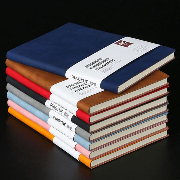 Wholesale Customizable A5 Colorful PU Leather Notepad 80G Dowling Paper Retro Notebook Diary Book Journal Notebooks Daily Schedule Memo Sketchbook Stationery 001
