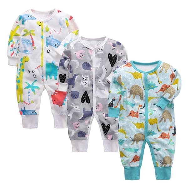Autumn Baby Rompers cotton born Baby Clothes For Girls Boys Long Sleeve ropa bebe Jumpsuit Baby Clothing boy Kids Outfits LJ201223
