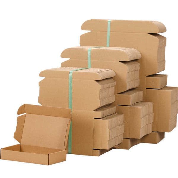wholesale Big Size Kraft Color Blank Express Shipping For Small Business Packing Box Packaging Wholesale Boxes Cardboard