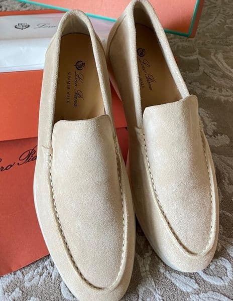 luxury designer velvety leather mens lazy loafers british style spring and autumn lp women walk mocassin dr loro piana loropianoshoes loropiana loropina piano CY5S