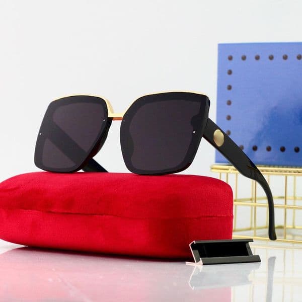 Fashion Sunglasses for Man Woman Adumbral Full Frame Beach Driving Sports Designer Glasses with Gift Box