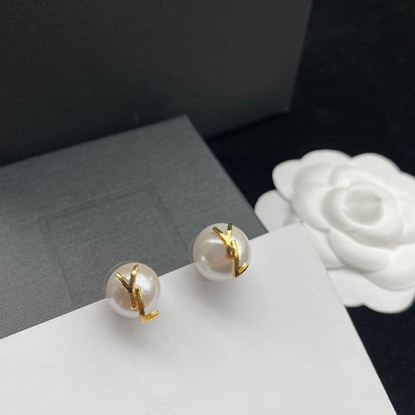 Stud Pearl Earing Designer Jewelry Luxurys Stud Earrings For Women 925 Silver Boucle Studs Letters Hoops Love Earings Wedding Gifts Box 2022 Nice