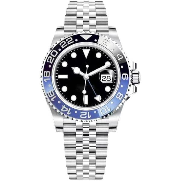 Luxury watch Mens Automatic Mechanica Watches 40mm Blue Black Ceramic Stainless Steel WristWatches Sapphire Luminous montre de luxe Men Watch