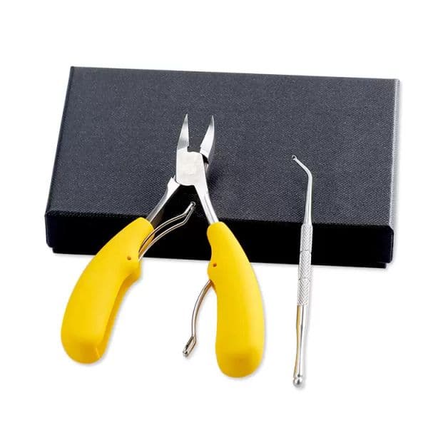 Stainless Steel Nail Clipper Cutter Toe Finger Cuticle Plier Manicure Tool set with box for Thick Ingrown Toenails Fingernail 1